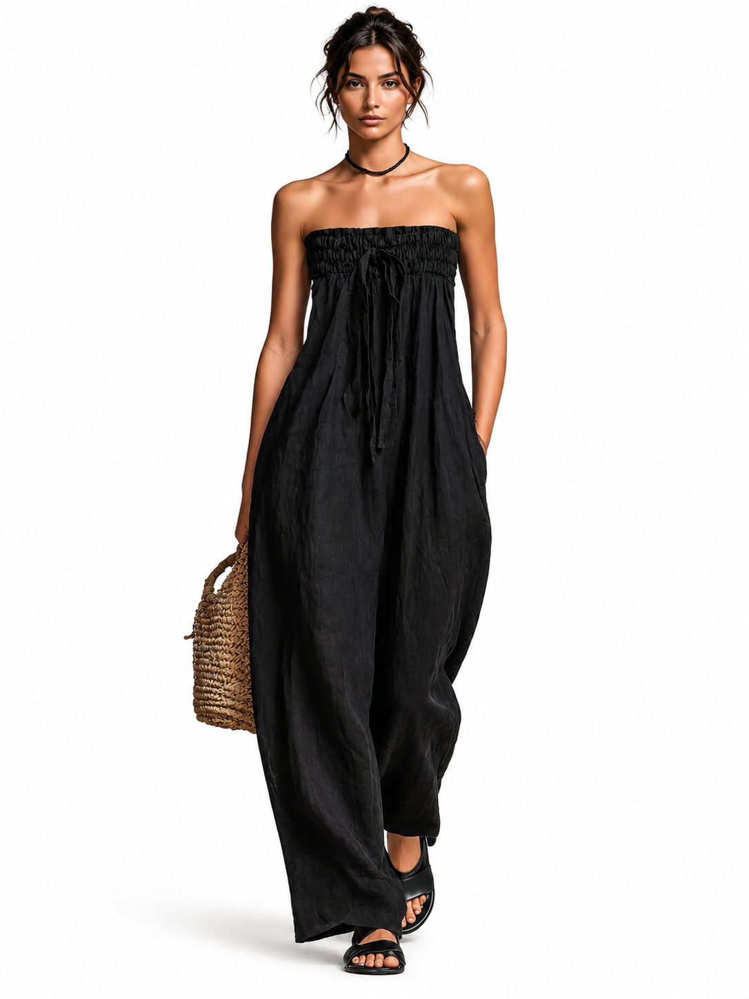 Marina | Mono elegante sin tirantes
