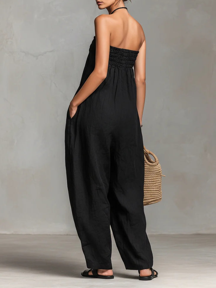 Marina | Mono elegante sin tirantes