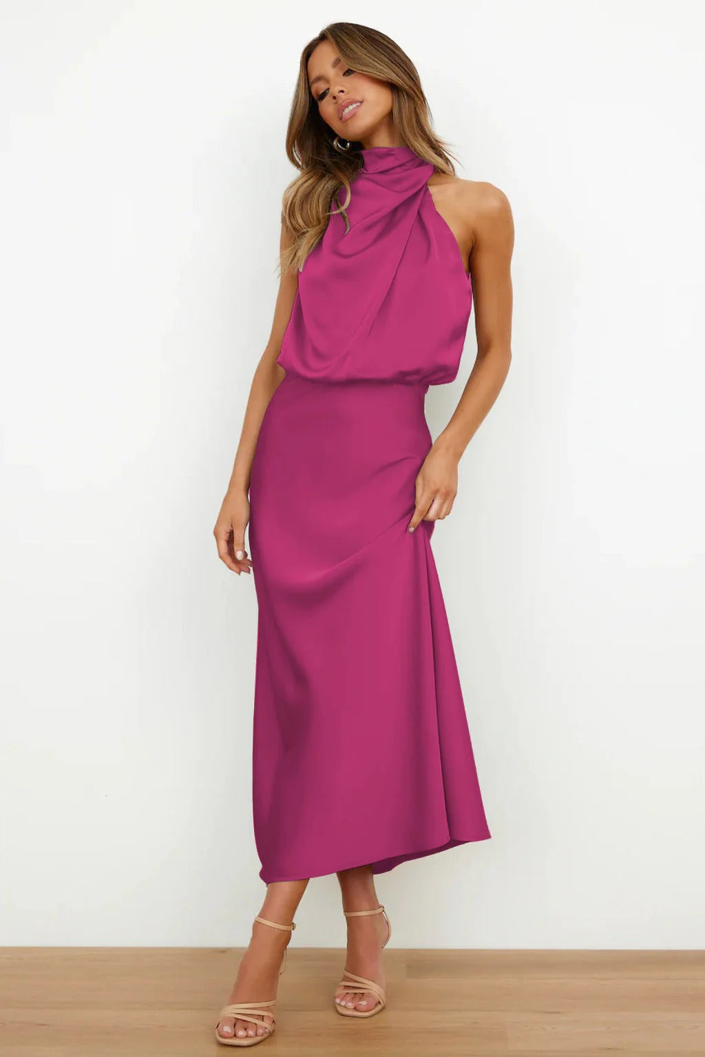 Noirel | Vestido elegante con drapeados
