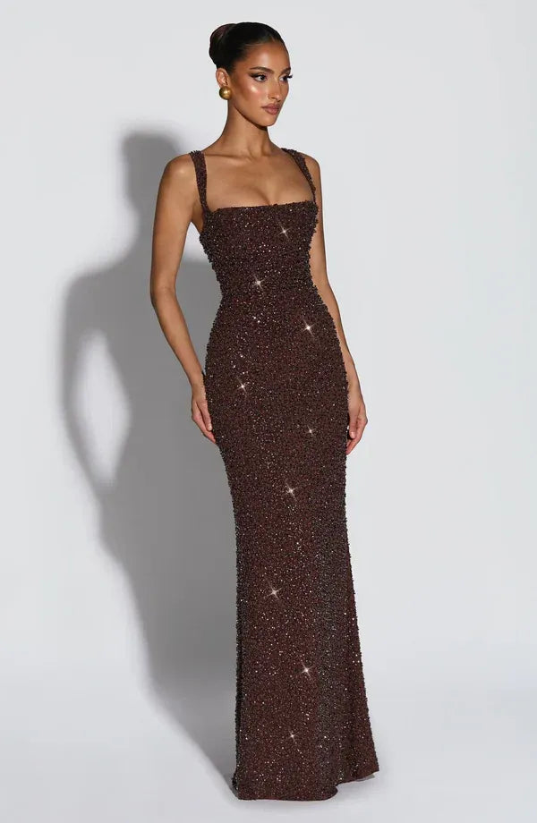 Noirel | Vestido largo con escote cuadrado
