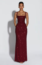 Noirel | Vestido largo con escote cuadrado