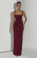 Noirel | Vestido largo con escote cuadrado
