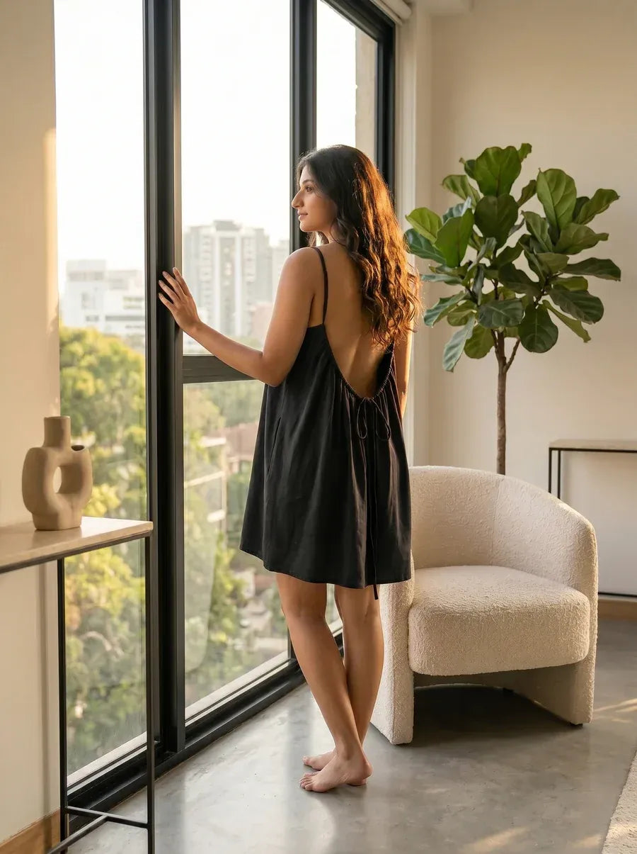 Noirel | Vestido ajustable con espalda descubierta