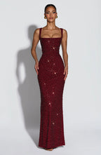Noirel | Vestido largo con escote cuadrado