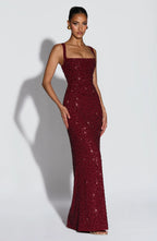 Noirel | Vestido largo con escote cuadrado