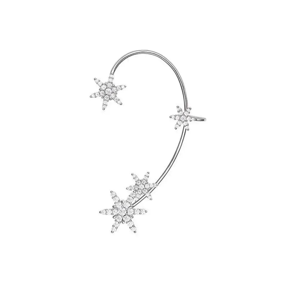 Eterna | Pendientes Ear Cuff Florales
