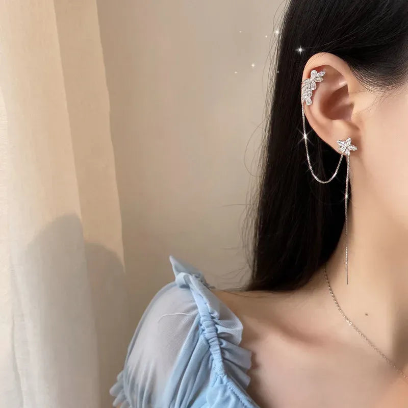 Eterna | Pendientes Ear Cuff Doble ala