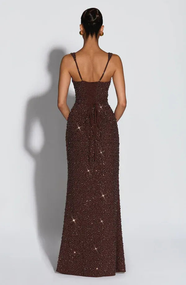 Noirel | Vestido largo con escote cuadrado