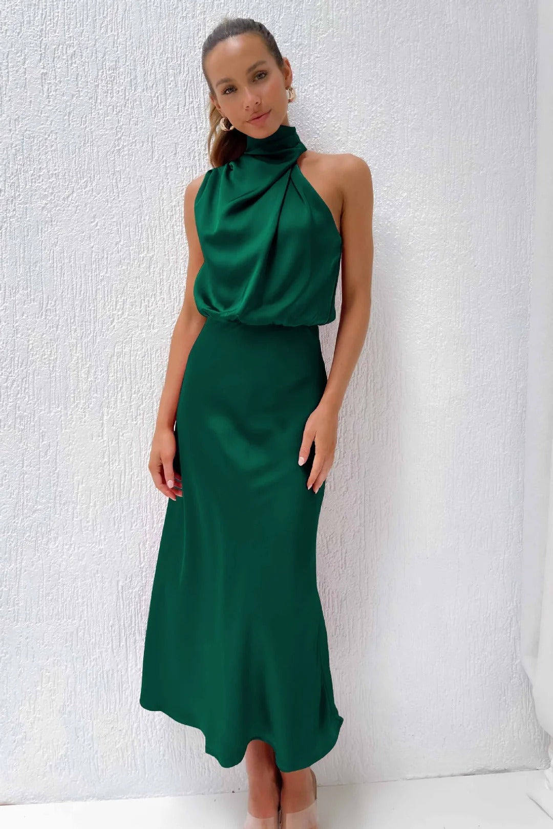 Noirel | Vestido elegante con drapeados